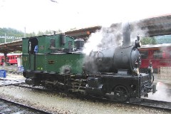 RhB (Rhätische Bahn), St. Mortiz, 10. July 2004